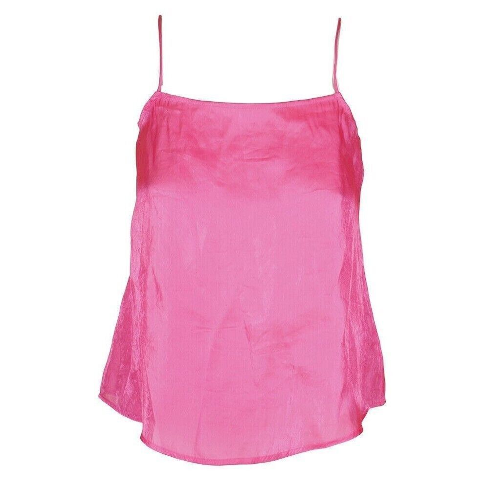 Guess Hot Pink Cami Top Sleeveless Spaghetti‎ Strap Casual Tank Womens Size S